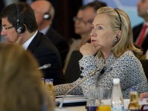 وزيرة الخارجية الاميركية هيلاري كلينتون مشاركة في اجتماع اسطنبول
