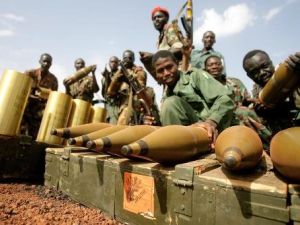 عناصر من الجيش السوداني في هجليج 
