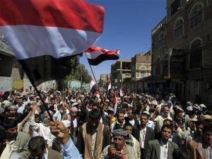 متظاهرون ضد صالح في صنعاء