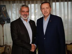 اردوغان مستقبلا هنية في اسطنبول
