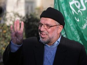 Hassan Yousef told reporters at the time of his release Sunday that he will work with Hamas to achieve reconciliation with other Palestinian factions (Abbas Momani/AFP)