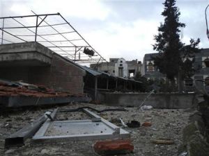 مباني مدمرة في حمص
