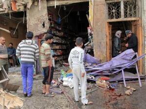 ادى الانفجار الى اصابة ثلاثة حراس بجروح