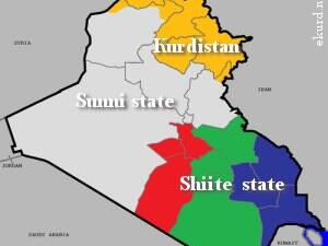 Will three parts make a whole, big mess in Iraq or bring peace at last? (Image courtesy of ekurd.net)