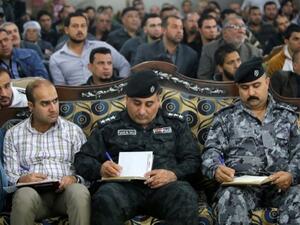 Cafe owners and security officials recently attended a training on how to recognize and prevent suicide bombings in and around their workplaces. Suicide bombs are a daily occurrence in the country (Ahmad Al Rubaye/AFP)