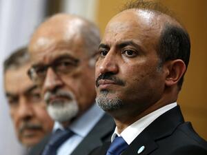 Ahmad Jarba was recently re-elected to lead the Syrian opposition National Coalition this month (File Archive/AFP)
