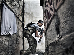 One ticket to paradise- fight for Assad, jihad is your right! -- Mufti of Syria chimes. (image thanks to magharebia.com )