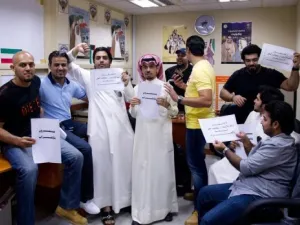 موظفو الجمارك المضربون في الكويت
