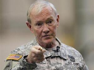 General Martin Dempsey also emphasized that a military campaign needs to be accompanied by willingness from Baghdad to reach out to minority groups in the country (File Archive)