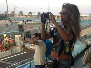 Maya Diab enjoying yet another rally, this time in Abu Dhabi