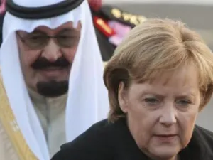 ارشيف/انغيلا ميركل والعاهل السعودي الملك عبدالله بن عبدالعزيز