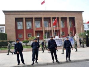 عناصر من الشرطة المغربية في الرباط
