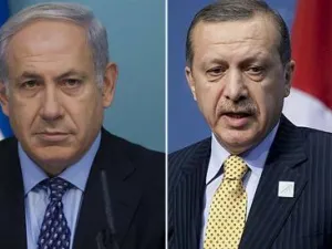 رئيس الوزراء الإسرائيلي بنيامين نتنياهو ونظيره التركي رجب طيب اردوغان