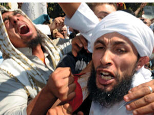 Find a guy with a beard and a turban, take a photo of him mid-scream and wa-la!  A cover photo is born!