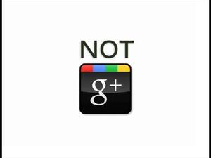 Abstinence is an option for tablet users too! If you're already over-subscribed to social networks and then some, try the alternative and don't join or accept all invites, say 'Not g+' through parody.