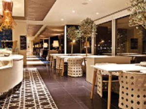 Only first and business ticketed passengers can use Qatar Airways' premium lounge in Heathrow (Courtesy of Qatar Airways)