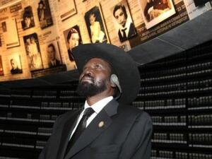 سالفا كير في متحف المحرقة اليهودية في القدس