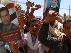 تظاهرة للحراك الجنوبي في اليمن ضد الحوار الوطني
