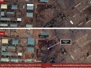  حريق مصنع الخرطوم ناجم عن قصف جوي