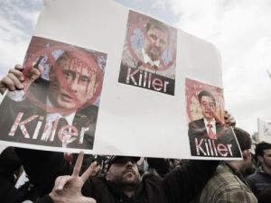 تظاهرتان في وسط بيروت واحدة مناهضة واخرى موالية للنظام في سوريا 