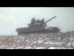 صورة ماخوذة عن موقع يوتيوب لدبابة سورية في رنكوس