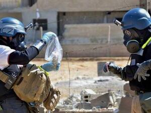 OPCW inspectors visited 21 of the 23 chemical production sites in October, but were unable to visit the Aleppo facility along with one other due to security concerns (Courtesy of BBC)