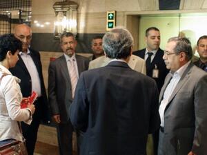 The Syrian opposition National Coalition previously met with Brahimi in Damascus in late October (Louai Beshara/AFP)