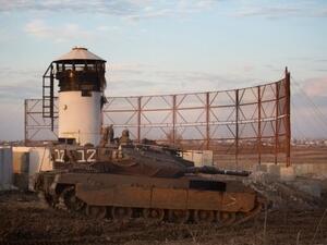 Israel has sent tanks to its border with Gaza as tensions rise between the Jewish state and the Palestinian territory (Menahem Kahana/AFP)