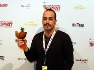 Mohamed Hussen Anwar after winning 'Director of Best Film' for Undamageable (Photo: Abdul Raham)