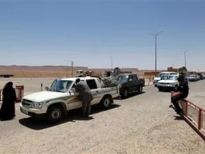 معبر الذهبية الحدودي بين ليبيا وتونس