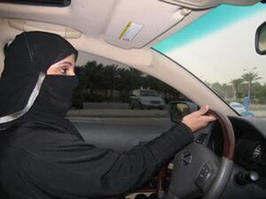 Woman driving