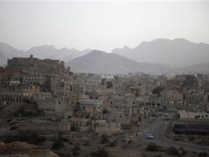 صورة لبلدة رداع التي استولت عليها القاعدة جنوب غربي صنعا
