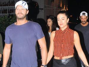 النجم التركي الشهير كيفانج تاتليتوج وزوجته