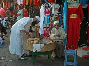 A man selling bread in front of a shop in Marrakesh. (Pixabay) A man selling bread in front of a shop in Marrakesh. (Pixabay)