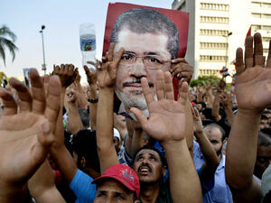 Muslim Brotherhood leaders Mahmoud Ghozlan and Abdel Rahman El-Bar were arrested this week. (AFP/File)