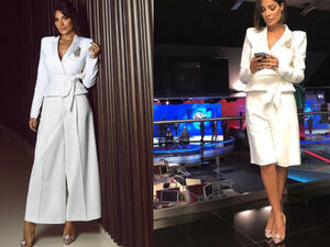 The jacket that Nadine wore twice is from Alexandre Vauthier brand (Source: nadine.nassib.njeim - Instagram)