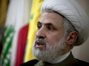  الشيخ نعيم قاسم نائب الأمين العام لحزب الله الشيعي المدعوم من إيران