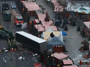 On Dec. 19, 2016, Tunisian citizen Anis Amri hijacked a semi truck and killed Polish driver Lukasz Robert Urban before driving into a Christmas market at Berlin's Breitscheidplatz (AFP)