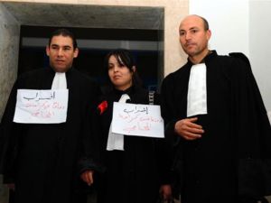 اضراب المحامين/أ.ف.ب