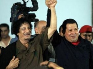 الرئيسين الفنزويلي والليبي/ أرشيفية