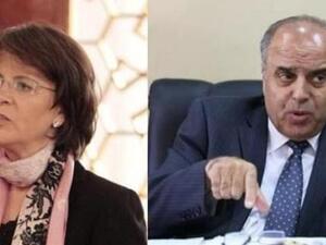 الوزيران الدكتور عزمي محافظة ولينا عناب