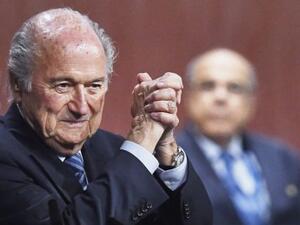 رئيس الاتحاد الدولي لكرة القدم السويسري جوزيف بلاتر