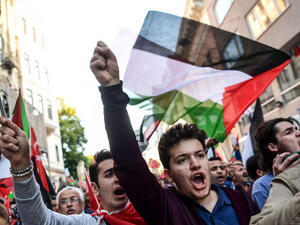 جانب من الاحتجاجات في تركيا