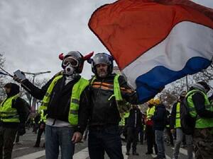 من احتجاجات أصحاب السترات الصفراء