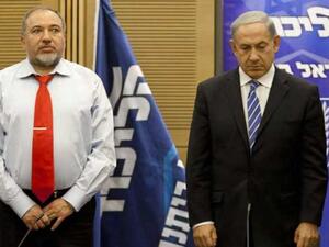 وزير الدفاع الإسرائيلي السابق أفيغدور ليبرمان ورئيس الوزراء بنيامين نتنياهو