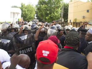 من المظاهرات في مالي