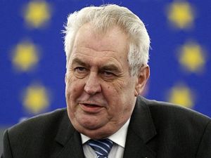 الرئيس التشيكي ميلوس زيمان