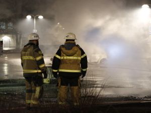 حريق في أكبر مخيم للاجئين غرب السويد