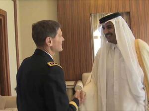 الشيخ تميم بن حمد آل ثاني يستقبل الجنرال جوزيف فوتيل قائد القيادة المركزية الأمريكية