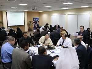 Participants take part in a group activity during the recent QCDC Career Counselors Training Program.